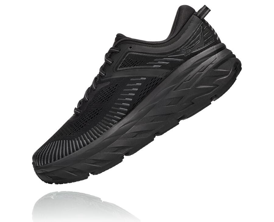 Zapatillas Running Hoka One One Hombre - Bondi 7 - Negras - ONR398064